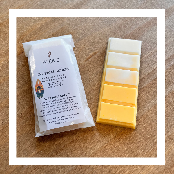 Tropical Sunset Wax Melt – Wick&rsquo;d Soy Candles
